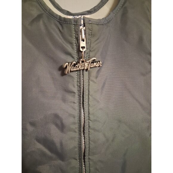 Vtg Weather Tamer Snow Pants Bibs Gray Nylon Kids Size 5T Zip Up & Buttons Ski - Picture 3 of 10